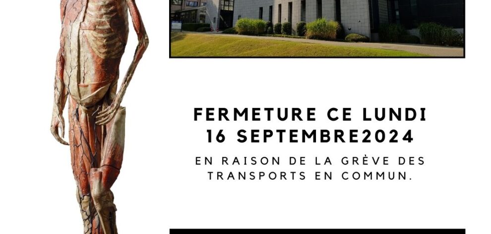 Fermeture ce lundi 16 septembre2024