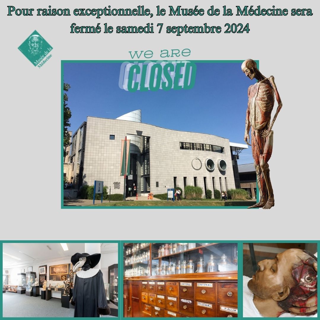 Pour raison exceptionnelle, le Musée sera fermé le samedi 7 septembre 2024